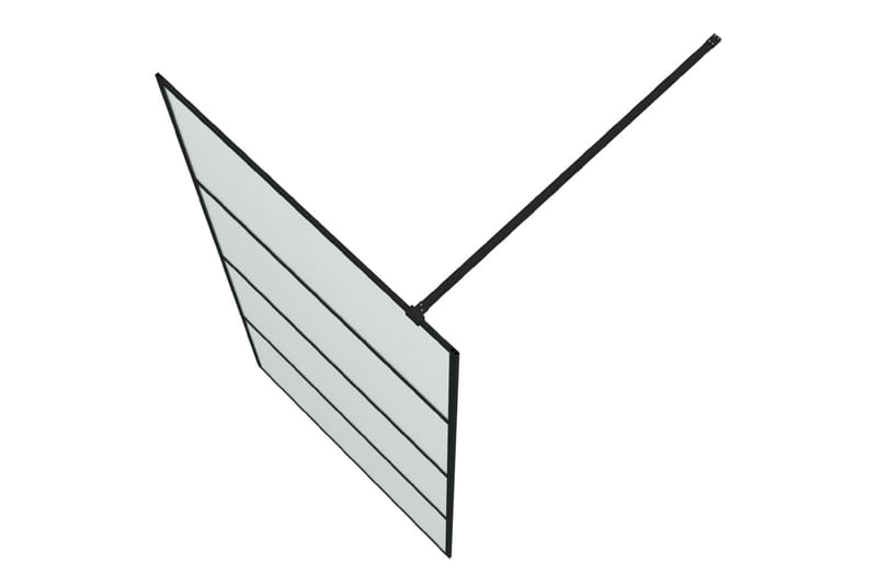 Walk-in suihkuseinäke musta 100x195 cm huurrettu ESG-lasi - Musta - Talo & remontointi - Keittiö & kylpyhuone - Kylpyhuone - Suihkukalusteet - Suihkuseinät