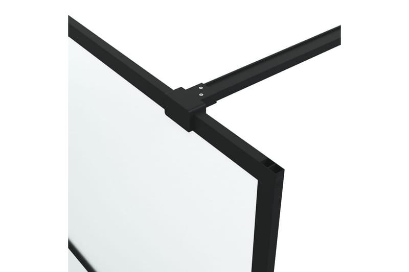 Walk-in suihkuseinäke musta 100x195 cm huurrettu ESG-lasi - Musta - Talo & remontointi - Keittiö & kylpyhuone - Kylpyhuone - Suihkukalusteet - Suihkuseinät
