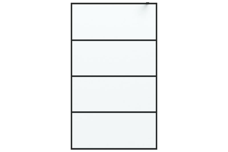 Walk-in suihkuseinäke musta 115x195 cm huurrettu ESG-lasi - Musta - Talo & remontointi - Keittiö & kylpyhuone - Kylpyhuone - Suihkukalusteet - Suihkuseinät
