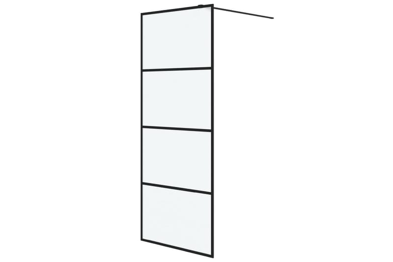 Walk-in suihkuseinäke musta 80x195 cm huurrettu ESG-lasi - Musta - Talo & remontointi - Keittiö & kylpyhuone - Kylpyhuone - Suihkukalusteet - Suihkuseinät