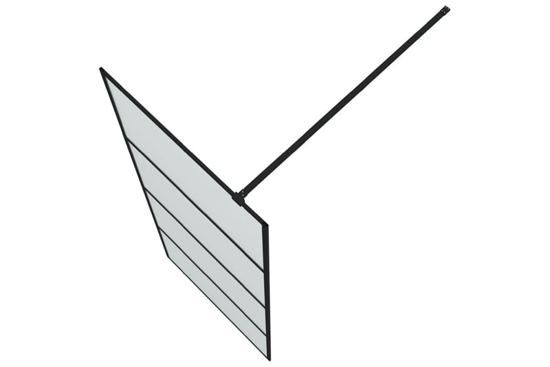 Walk-in suihkuseinäke musta 80x195 cm huurrettu ESG-lasi - Musta - Talo & remontointi - Keittiö & kylpyhuone - Kylpyhuone - Suihkukalusteet - Suihkuseinät