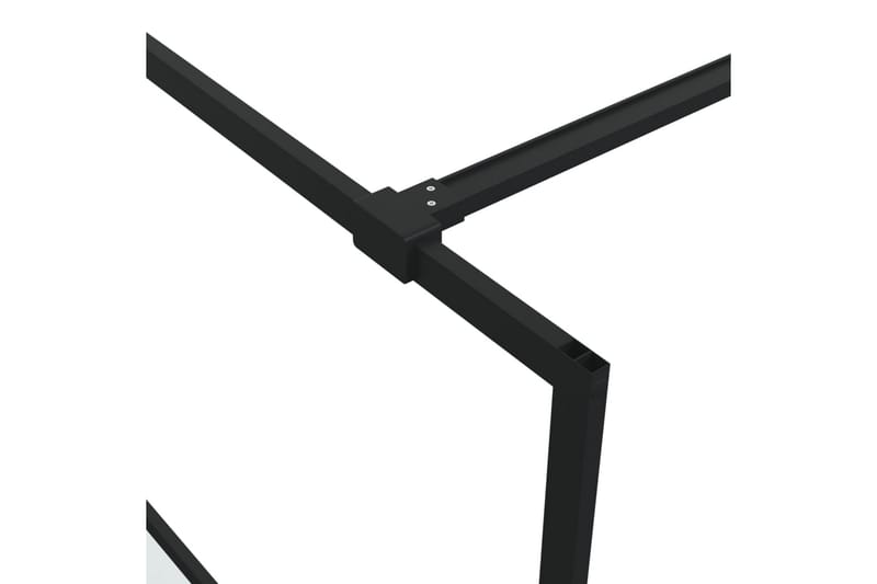 Walk-in suihkuseinäke musta 80x195 cm puolihuurrettu ESG-las - Musta - Talo & remontointi - Keittiö & kylpyhuone - Kylpyhuone - Suihkukalusteet - Suihkuseinät