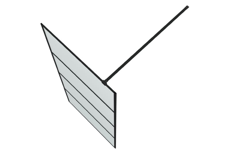 Walk-in suihkuseinäke musta 90x195 cm huurrettu ESG-lasi - Musta - Talo & remontointi - Keittiö & kylpyhuone - Kylpyhuone - Suihkukalusteet - Suihkuseinät