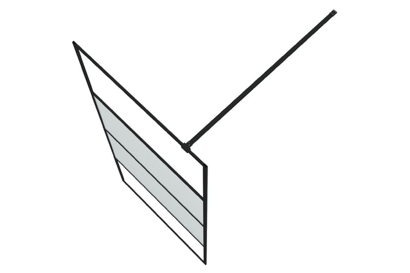 Walk-in suihkuseinäke musta 90x195 cm puolihuurrettu ESG-las - Musta - Talo & remontointi - Keittiö & kylpyhuone - Kylpyhuone - Suihkukalusteet - Suihkuseinät
