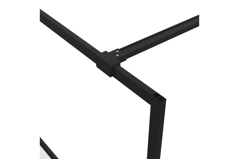 Walk-in suihkuseinäke musta 90x195 cm puolihuurrettu ESG-las - Musta - Talo & remontointi - Keittiö & kylpyhuone - Kylpyhuone - Suihkukalusteet - Suihkuseinät