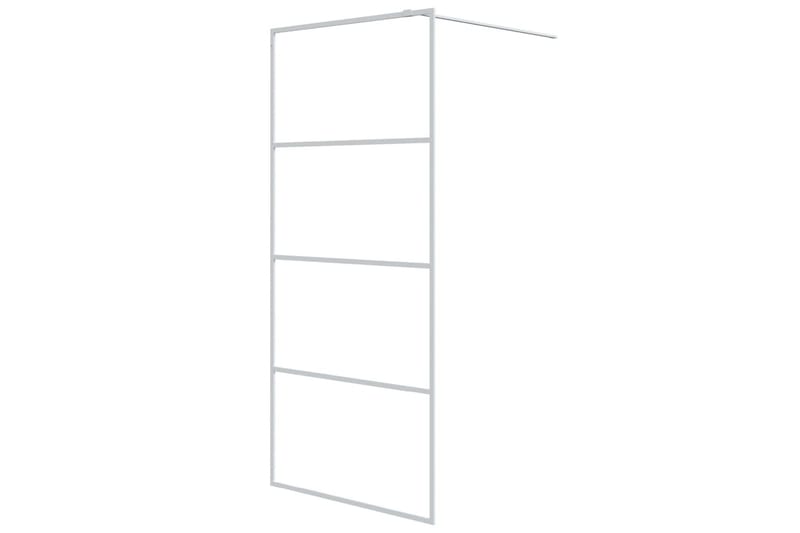 Walk-in suihkuseinäke valkoinen 90x195 cm kirkas ESG-lasi - Valkoinen - Talo & remontointi - Keittiö & kylpyhuone - Kylpyhuone - Suihkukalusteet - Suihkuseinät