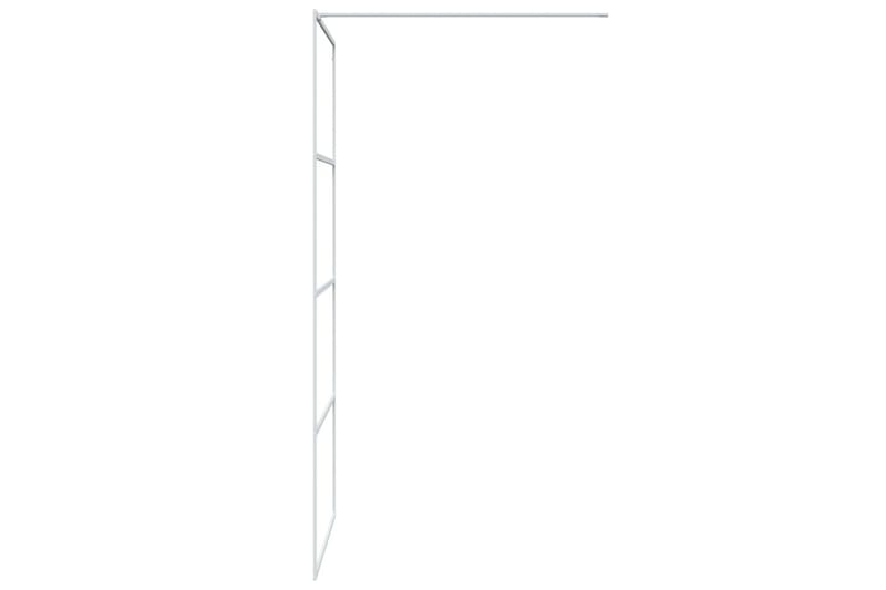 Walk-in suihkuseinäke valkoinen 90x195 cm kirkas ESG-lasi - Valkoinen - Talo & remontointi - Keittiö & kylpyhuone - Kylpyhuone - Suihkukalusteet - Suihkuseinät