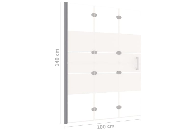 Taittuva suihkuseinä ESG 100x140 cm valkoinen - Talo & remontointi - Keittiö & kylpyhuone - Kylpyhuone - Suihkukalusteet - Suihkuseinät