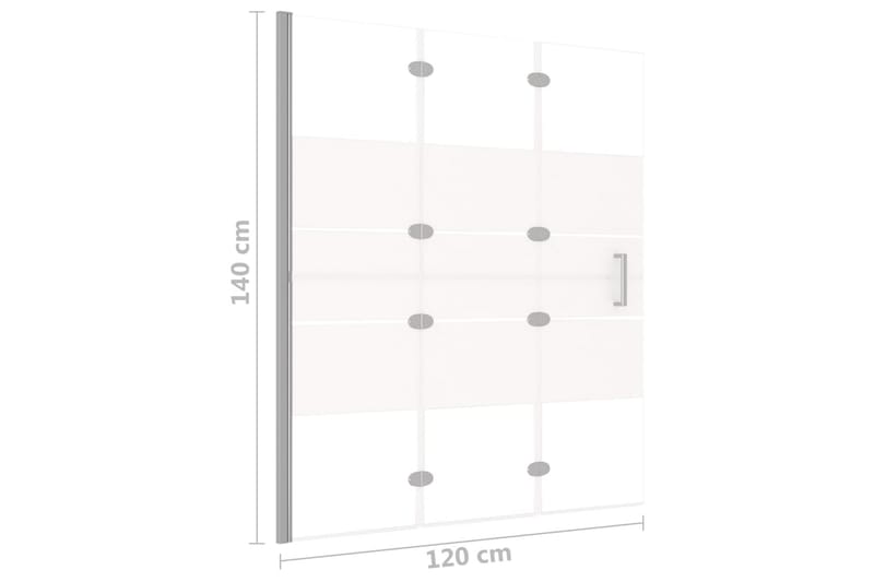 Taittuva suihkuseinä ESG 120x140 cm valkoinen - Talo & remontointi - Keittiö & kylpyhuone - Kylpyhuone - Suihkukalusteet - Suihkuseinät
