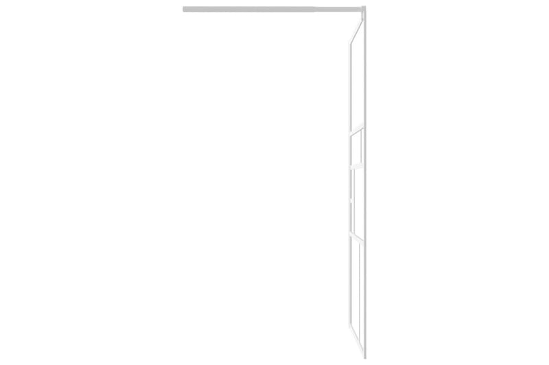 Walk-in suihkuseinä 100x195 cm ESG-lasi valkoinen - Valkoinen - Talo & remontointi - Keittiö & kylpyhuone - Kylpyhuone - Suihkukalusteet - Suihkuseinät
