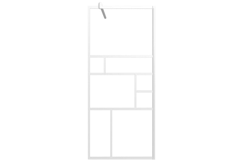 Walk-in suihkuseinä 90x195 cm ESG-lasi valkoinen - Valkoinen - Talo & remontointi - Keittiö & kylpyhuone - Kylpyhuone - Suihkukalusteet - Suihkuseinät