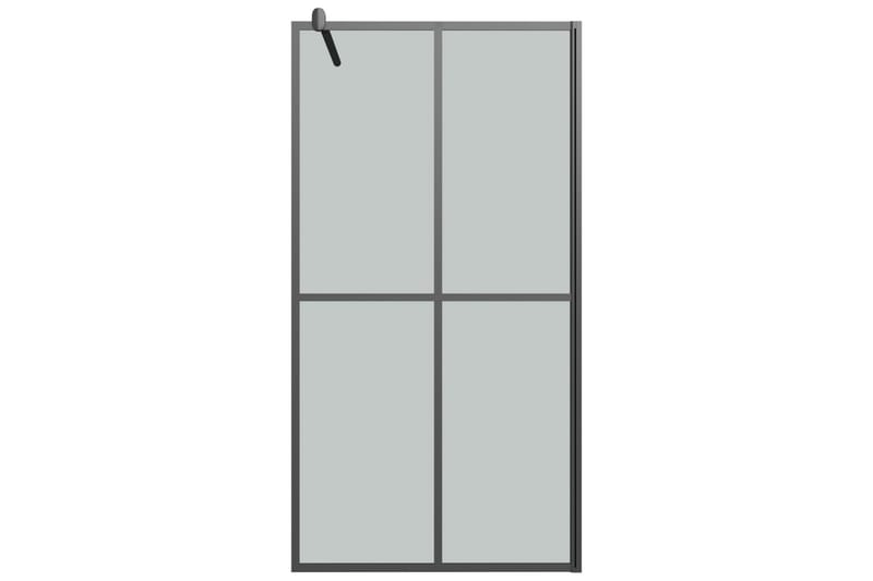 Walk-in suihkuseinäke 100x195 cm tumma karkaistu lasi - Musta - Talo & remontointi - Keittiö & kylpyhuone - Kylpyhuone - Suihkukalusteet - Suihkuseinät