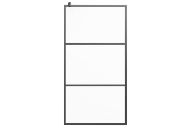 Walk-in suihkuseinäke 115x195 cm huurrettu ESG-lasi musta - Musta - Talo & remontointi - Keittiö & kylpyhuone - Kylpyhuone - Suihkukalusteet - Suihkuseinät