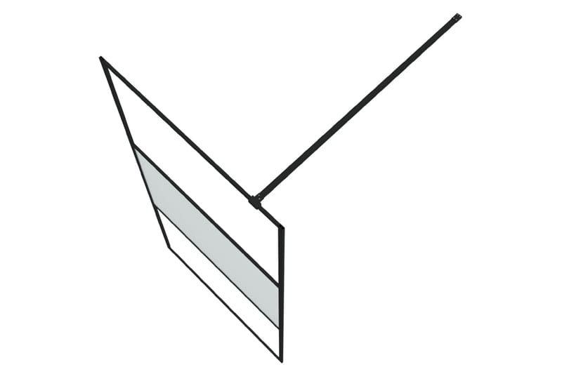 Walk-in suihkuseinäke musta 90x195 cm puolihuurrettu ESG-las - Musta - Talo & remontointi - Keittiö & kylpyhuone - Kylpyhuone - Suihkukalusteet - Suihkuseinät