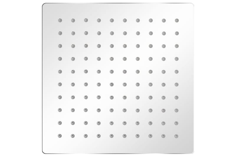 Sadesuihkupää 2 kpl ruostumaton teräs 20x20 cm - Hopea - Talo & remontointi - Keittiö & kylpyhuone - Kylpyhuone - Suihkut - Suihkupää
