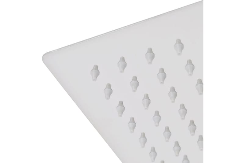 Sadesuihkupää 2 kpl ruostumaton teräs 20x20 cm - Hopea - Talo & remontointi - Keittiö & kylpyhuone - Kylpyhuone - Suihkut - Suihkupää