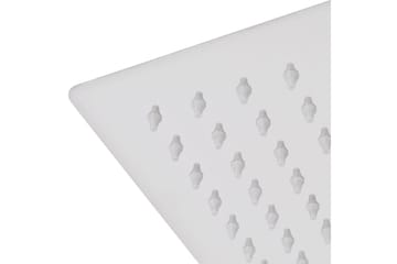 Sadesuihkupää 2 kpl ruostumaton teräs 20x30 cm - Hopea - Talo & remontointi - Keittiö & kylpyhuone - Kylpyhuone - Suihkut - Suihkupää
