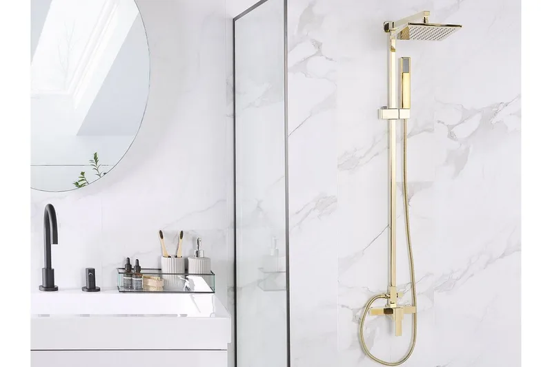 Bodada Suihkusetti kattosuihkulla - Kulta - Talo & remontointi - Keittiö & kylpyhuone - Kylpyhuone - Suihkut - Suihkusetit