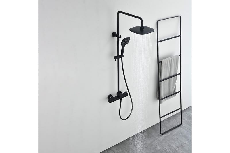 Kattosuihkusetti Bathlife Sjö - Mattamusta - Talo & remontointi - Keittiö & kylpyhuone - Kylpyhuone - Suihkut - Suihkusetit