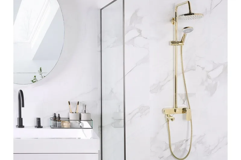 Suihkusetti Campestre kattosuihkulla - Kulta - Talo & remontointi - Keittiö & kylpyhuone - Kylpyhuone - Suihkut - Suihkusetit