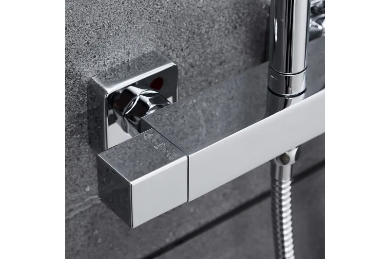 Täydellinen sadesuihkusetti käsisuihkulla | Korkeakiiltoinen ruostumaton teräs - Talo & remontointi - Keittiö & kylpyhuone - Kylpyhuone - Suihkut - Suihkusetit