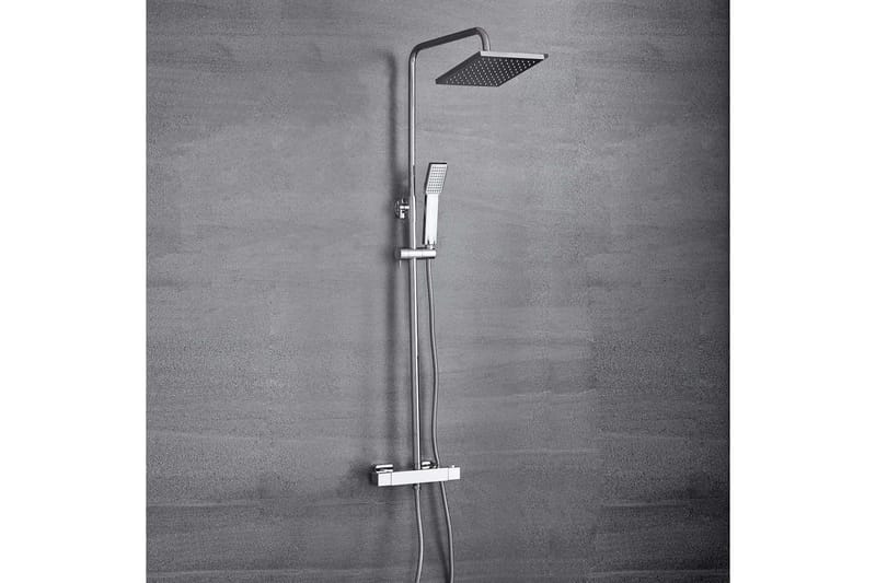 Täydellinen sadesuihkusetti käsisuihkulla | Korkeakiiltoinen ruostumaton teräs, undefined