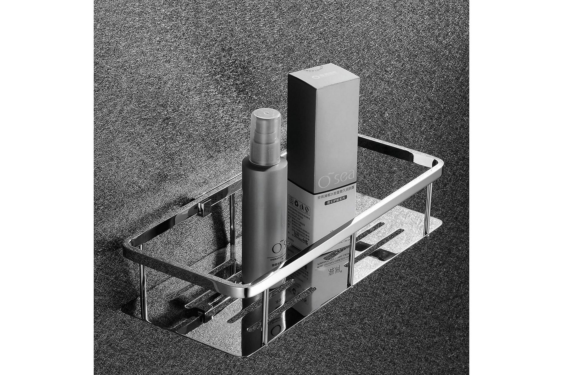 Suihkukori Bathlife Stadga 30x13 cm - Mattamusta - Talo & remontointi - Keittiö & kylpyhuone - Kylpyhuone - Suihkutarvikkeet - Suihkuhyllyt & suihkukorit