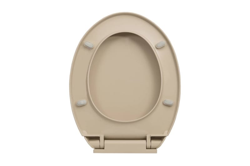 WC-istuin pehmeästi sulkeutuva beige soikea - Beige - Talo & remontointi - Keittiö & kylpyhuone - Kylpyhuone - WC-istuimet - WC-istuimen kansi