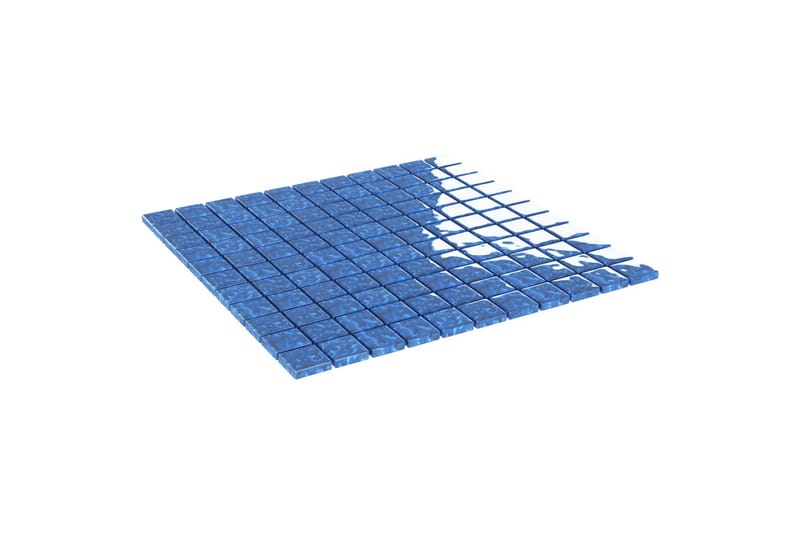 Mosaiikkilaatat itsekiinnittyvät 11 kpl sininen 30x30cm lasi - Sininen - Talo & remontointi - Keittiö & kylpyhuone - Seinälaatat & Lattialaatat - Mosaiikki - Lasimosaiikki