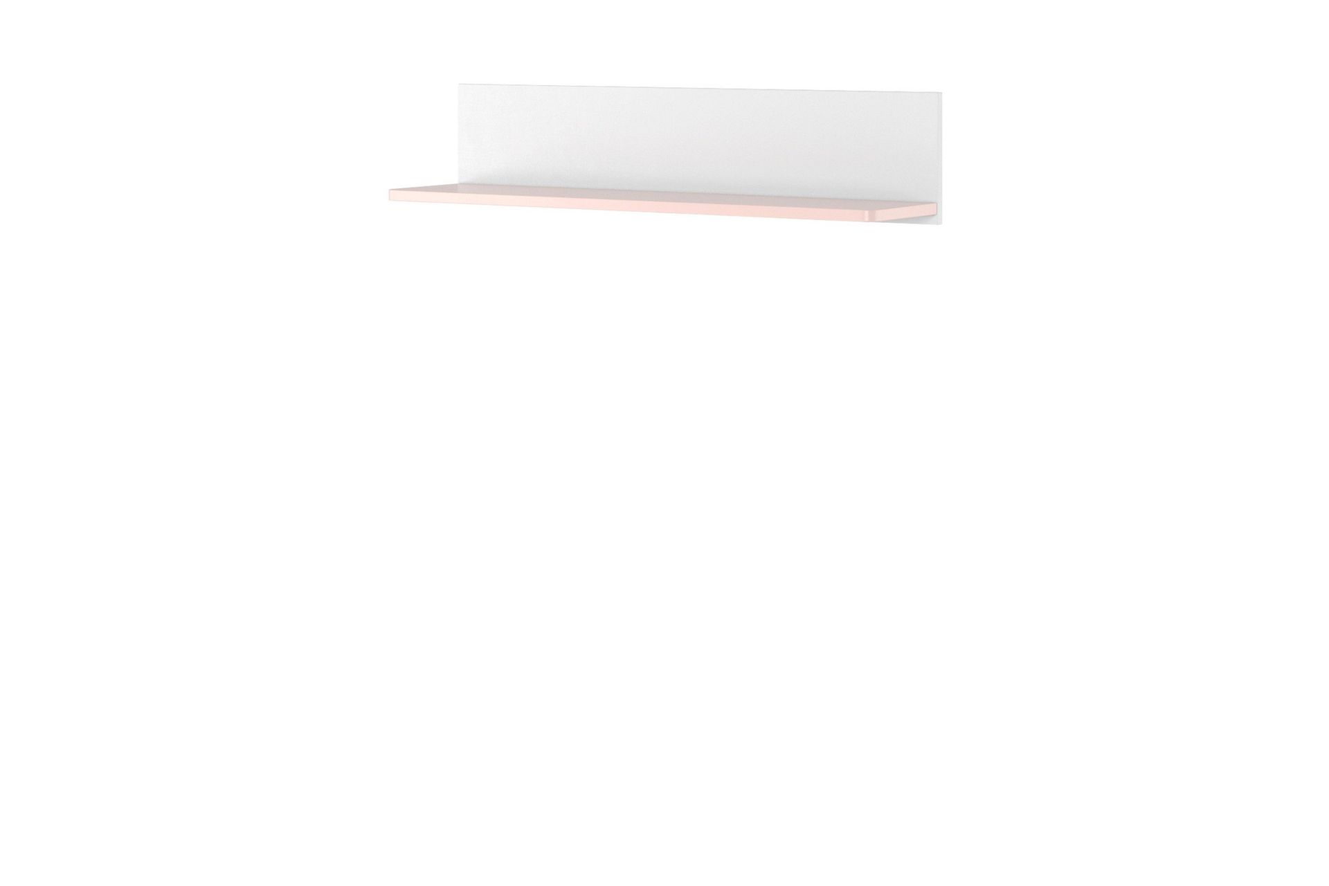 Hilts Seinähylly 110x22 cm - Valkoinen/Vaaleanpunainen