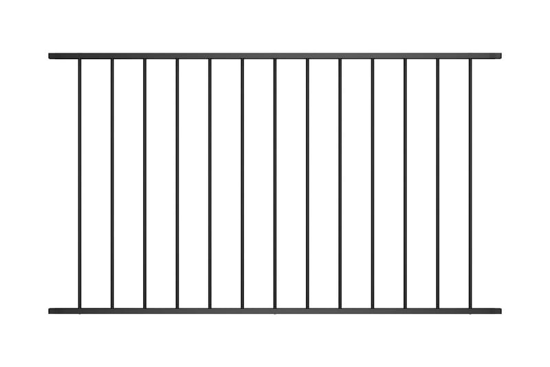 Aitapaneeli jauhemaalattu teräs 1,7x1,25 m musta - Musta - Talo & remontointi - Näkösuojat & aitaukset - Aita - Aitatolpat