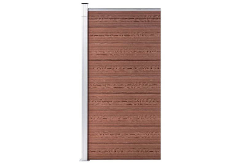 Aitapaneeli WPC 95x186 cm ruskea - Talo & remontointi - Näkösuojat & aitaukset - Aita - Aitatolpat