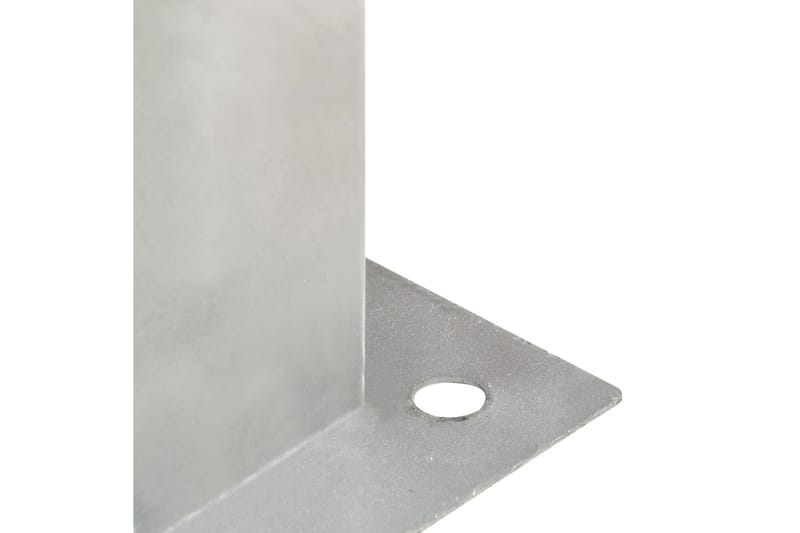 Aitatolpan jalat 4 kpl galvanoitua metallia 141 mm - Hopea - Talo & remontointi - Näkösuojat & aitaukset - Aita - Aitatolpat