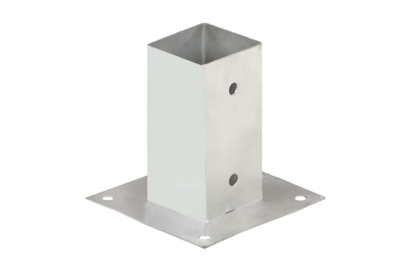 Aitatolpan jalat 4 kpl galvanoitua metallia 71 mm - Hopea - Talo & remontointi - Näkösuojat & aitaukset - Aita - Aitatolpat