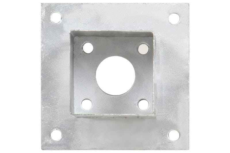 Aitatolpan jalat 4 kpl galvanoitua metallia 81 mm - Hopea - Talo & remontointi - Näkösuojat & aitaukset - Aita - Aitatolpat