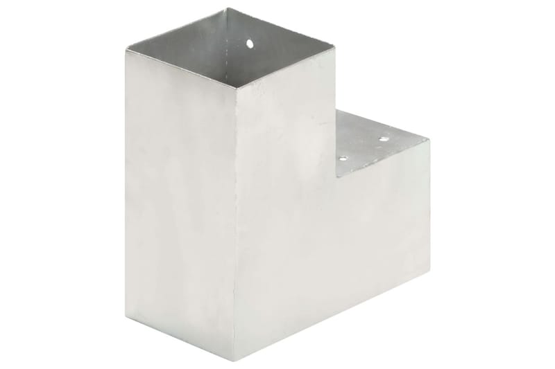 Tolppaliittimet 4 kpl L-muoto galvanoitu metalli 101x101 mm - Talo & remontointi - Näkösuojat & aitaukset - Aita - Aitatolpat