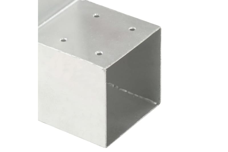 Tolppaliittimet 4 kpl L-muoto galvanoitu metalli 91x91 mm - Talo & remontointi - Näkösuojat & aitaukset - Aita - Aitatolpat
