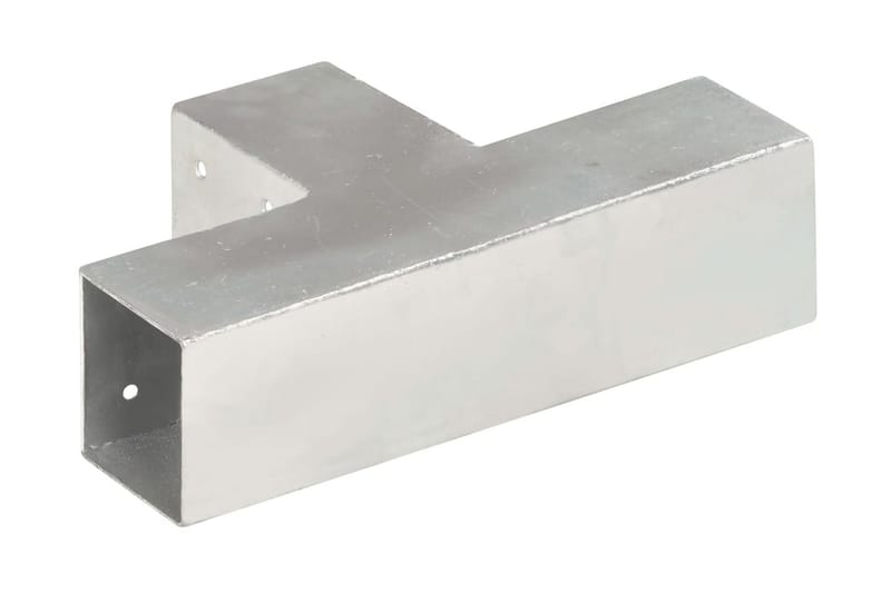 Tolppaliittimet 4 kpl T-muoto galvanoitu metalli 71x71 mm - Talo & remontointi - Näkösuojat & aitaukset - Aita - Aitatolpat