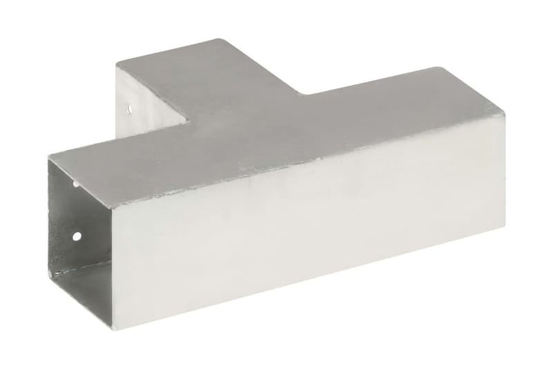 Tolppaliittimet 4 kpl T-muoto galvanoitu metalli 81x81 mm - Talo & remontointi - Näkösuojat & aitaukset - Aita - Aitatolpat