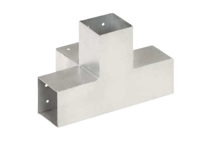 Tolppaliittimet 4 kpl X-muoto galvanoitu metalli 81x81 mm - Talo & remontointi - Näkösuojat & aitaukset - Aita - Aitatolpat