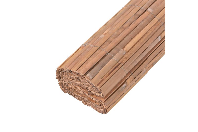 Bambuaidat 2 kpl 100 x 400 cm - Ruskea - Talo & remontointi - Näkösuojat & aitaukset - Aita - Puuaita