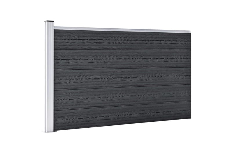 Puutarha-aita WPC 180x105 cm harmaa - Harmaa - Talo & remontointi - Näkösuojat & aitaukset - Aita - Muoviaita