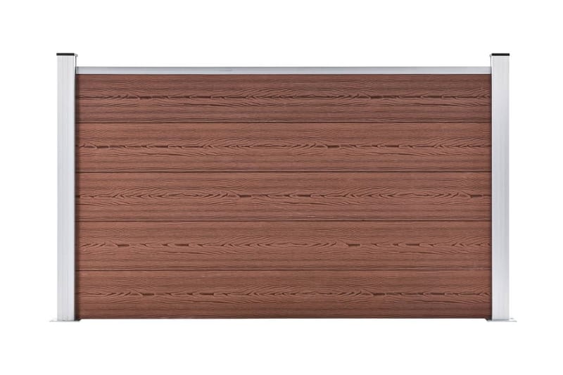 Puutarha-aita WPC 180x105 cm ruskea - Ruskea - Talo & remontointi - Näkösuojat & aitaukset - Aita - Muoviaita