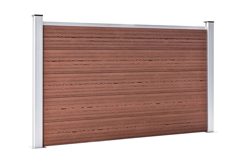 Puutarha-aita WPC 180x105 cm ruskea - Ruskea - Talo & remontointi - Näkösuojat & aitaukset - Aita - Muoviaita