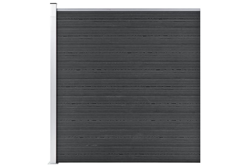 Puutarha-aita WPC 180x186 cm harmaa - Harmaa - Talo & remontointi - Näkösuojat & aitaukset - Aita - Muoviaita