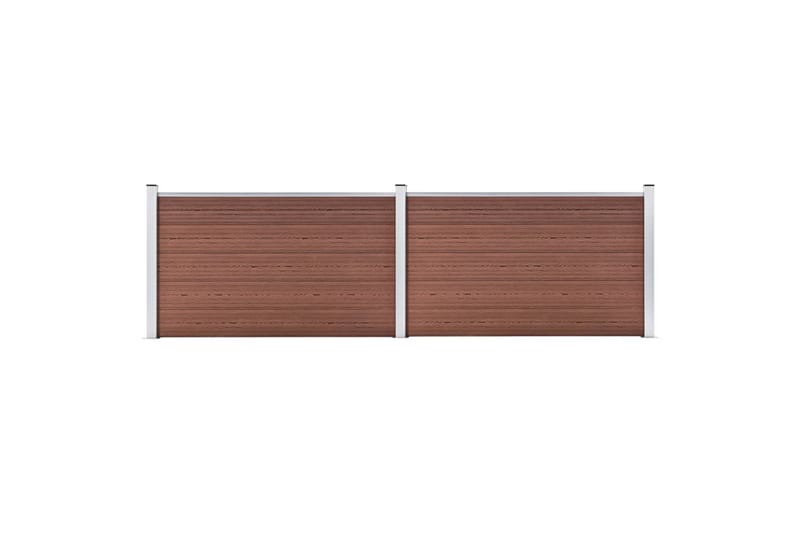 Puutarha-aita WPC 353x106 cm ruskea - Talo & remontointi - Näkösuojat & aitaukset - Aita - Muoviaita