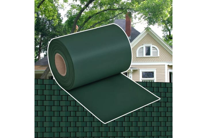 Puutarhan yksityisyyden suoja PVC 70x0,19 m vihreä - Vihreä - Muoviaita