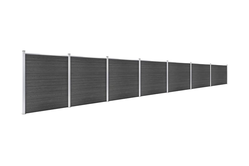 Aitapaneelisarja WPC 1218x186 cm musta - Musta - Talo & remontointi - Näkösuojat & aitaukset - Aita - Muut aitatuotteet