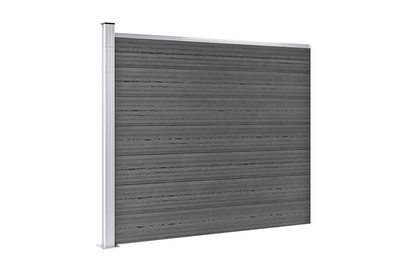 Aitapaneelisarja WPC 353x146 cm musta - Musta - Talo & remontointi - Näkösuojat & aitaukset - Aita - Muut aitatuotteet