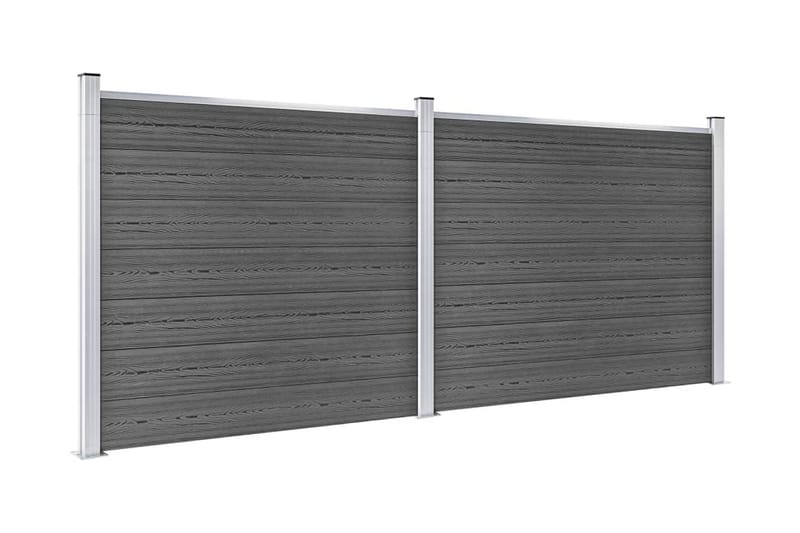 Aitapaneelisarja WPC 353x146 cm musta - Musta - Talo & remontointi - Näkösuojat & aitaukset - Aita - Muut aitatuotteet